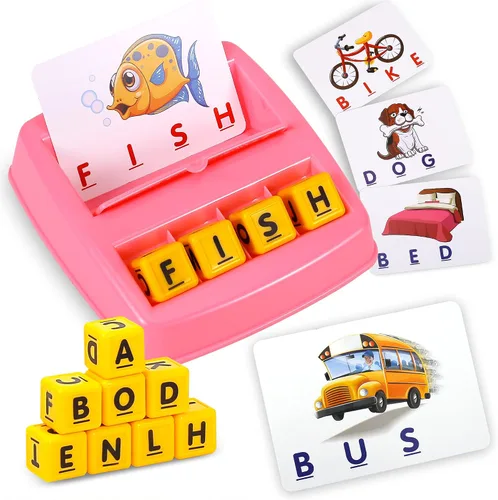 Miniatura 8 de Fenikso - Juego de combinación de letras, ortografía del alfabeto y lectura de palabras, reconocimiento de objetos y colores, juguete educativo