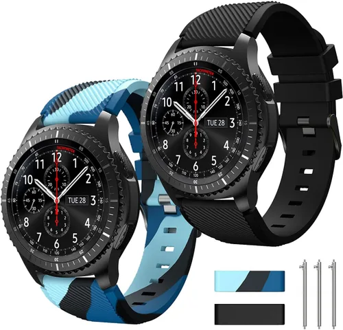 Miniatura 14 de Correa de reloj de 0.866 pulgadas compatible con Samsung Galaxy Watch 3 de 1.772 pulgadas/Galaxy Watch 1.811 pulgadas/Gear S3 Frontier/Classic