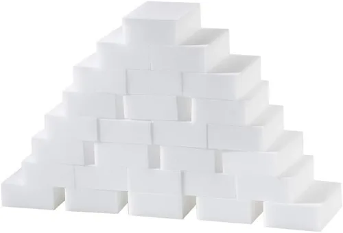 Esponja de limpieza de 20 piezas, esponja mágica multisuperficie, para bañera, piso, zócalo, baño, limpiador de pared (20)
