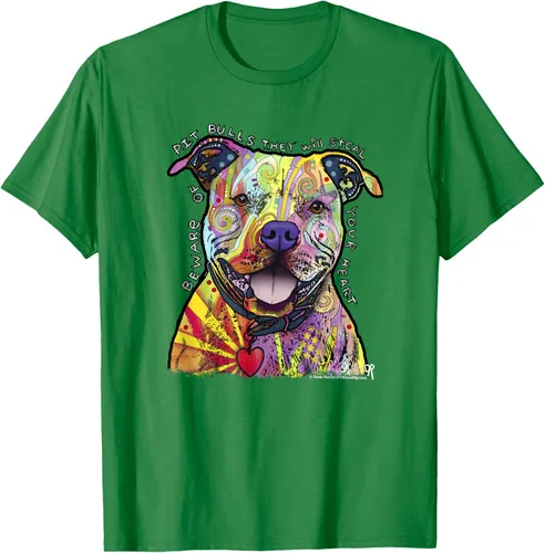 Miniatura 3 de Beware Of Pit Bulls, Dean Russo Pitbull Original - Camiseta para amantes de los perros, Negro