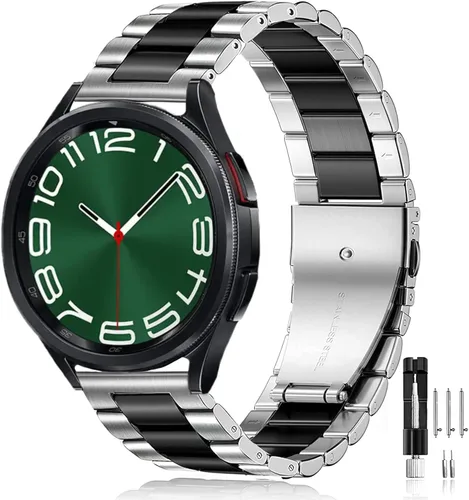 Miniatura 9 de Olytop para Galaxy Watch Ultra Correas 47mm (2024/2025), Correa de Reemplazo de Pulsera de Acero Inoxidable Metálica para Negocios, Hombres y Negro