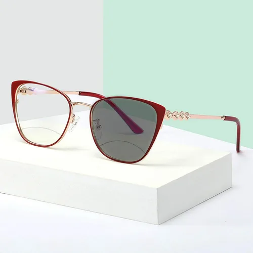 Miniatura 3 de Melrose /Gafas de lectura bifocales Gafas de lectura fotocromáticas Fuerza Marco de metal para mujer Gafas de lectura de transición