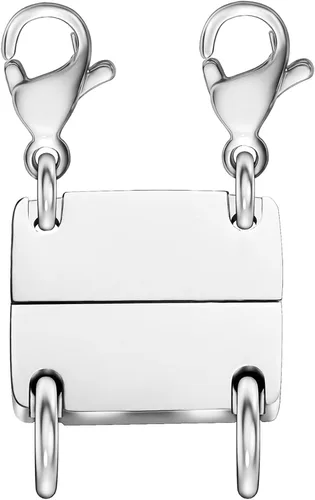 Miniatura 8 de Cierre de capas de collar con cierre magnético para joyas, separador de oro y plata para collares y cadenas apilables 4 piezas oro y plata