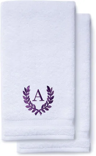 Miniatura 26 de Toallas de mano decorativas y con monograma para baño, cocina, maquillaje Regalo personalizado para boda-nupcial Toalla turca de lujo