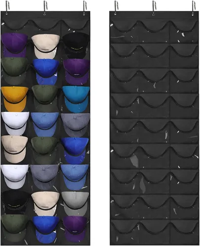 Miniatura 13 de Dofilachy Perchero para sombreros – Organizador de sombreros – Percheros para gorras de béisbol, soporte visible para sombreros – Estante de béisbol