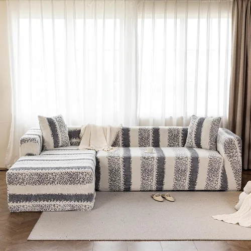 Miniatura 14 de MIFXIN Fundas de sofá modulares en forma de L, 2 piezas, elásticas tipo L, para sofá o sillón, protector de muebles para sala de estar, mascotas