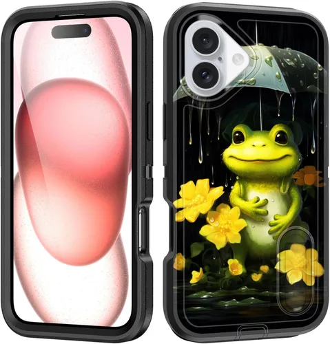 Miniatura 133 de Funda para iPhone Air con soporte integrado, a prueba de golpes, polvo y caídas, 3 capas, grado militar, funda protectora para iPhone Air de 6.5