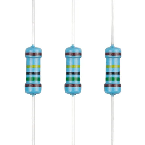 Miniatura 106 de 100 resistencias de 1 ohm 1/2 W (0.5 vatios) ±1% tolerancia de película metálica, resistencia fija de múltiples valores de resistencia opcional