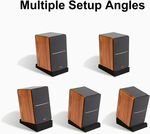 Miniatura 4 de SS5 - Almohadillas de aislamiento para monitor de estudio, espuma acústica de alta densidad inclinada para mesa y escritorio para altavoces