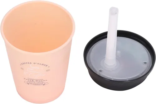 Miniatura 5 de Mini humidificador portátil, 10.1 fl oz, humidificador de automóvil, taza de café, apagado automático de bajo ruido, ligero, ahorro de espacio, Rosa