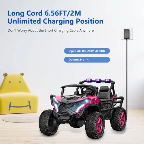 Miniatura 3 de Cargador de batería de 24 V para juguetes de paseo – Compatible con ruedas eléctricas, autos de paseo para niños, ATV eléctricos, Lamborghini, Jeep
