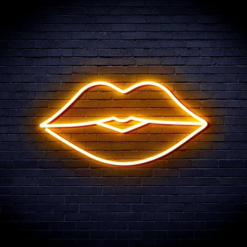 Miniatura 16 de AdvPro Lips Kiss Girl Room Flex Silicone LED Neon Sign - Azul - st16s32-fnu0048-b