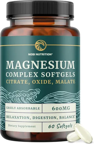 Miniatura 15 de Magnesio Zinc y Vitamina D3 Complejo de 260MG Citrato Mag de alta absorción, glicinato y malato Soporte para la salud muscular, función