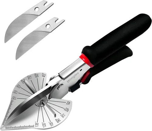 Miniatura 7 de Cuchilla de repuesto para tijeras de inglete, tijeras cortadoras de tijeras, cuchillas de corte angular multiángulo, para manualidades, cuchilla