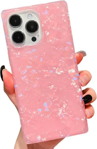 Miniatura 17 de Funda compatible con iPhone 13, borde rectangular, bonita funda protectora de lujo con diseño de flores al óleo para mujeres y niñas, funda