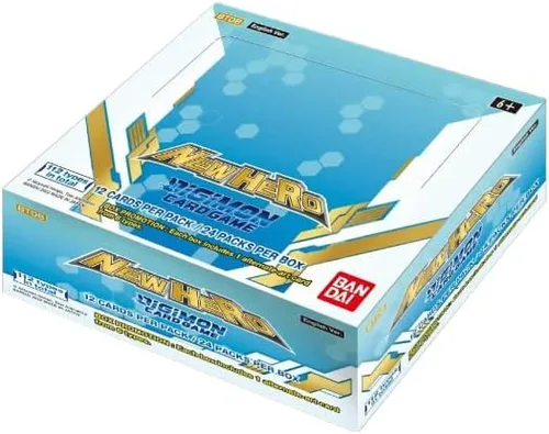 Miniatura 2 de BANDAI Caja de juego de cartas Digimon BT08 New Hero