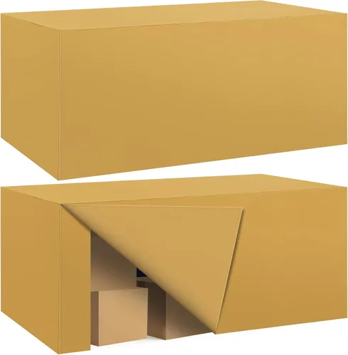 Miniatura 8 de Paquete de 2 manteles ajustados para mesa rectangular de 4 pies, 48 x 24 pulgadas, cubiertas de mesa verde manzana, tela de poliéster resistente al