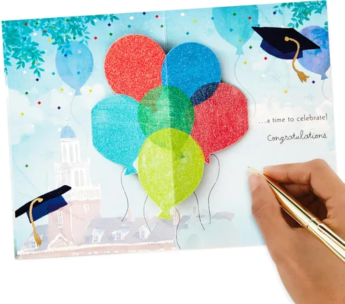 Miniatura 7 de Hallmark Tarjeta de graduación desplegable de Paper Wonder (A Time to Celebrate)