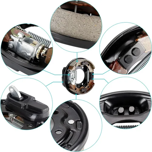 Miniatura 2 de 10L0L Conjunto de freno de carrito de golf, racimo de freno trasero lado del conductor y lado del pasajero para Club Car DS & Precedent 1995-Up