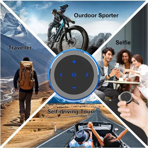 Miniatura 4 de UltraConnect - Botón de control inalámbrico Bluetooth multimedia con funcionalidad Selfie - Compatible con iPhone y Android - Perfecto para volante