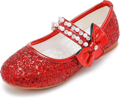 Zapatos de vestir para niñas pequeñas, zapatos de flores, zapatos de princesa, boda, fiesta, zapatos planos para niñas pequeñas y grandes