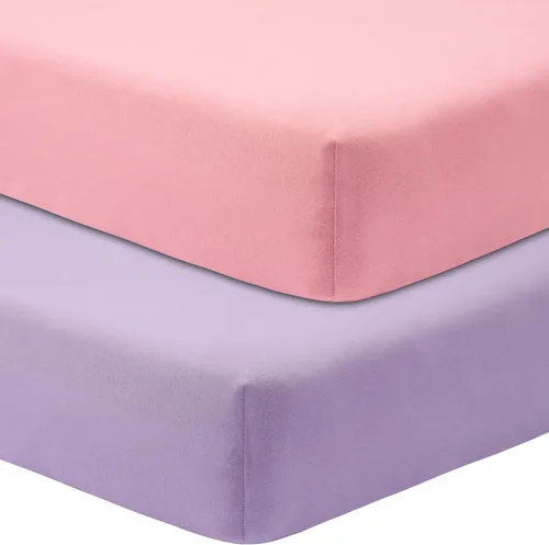 Miniatura 13 de GUNTAIL Sábanas de cuna de bebé para niños y niñas, paquete de 2 sábanas ajustables para cuna estándar y colchón de niño pequeño, sábana de Hoja
