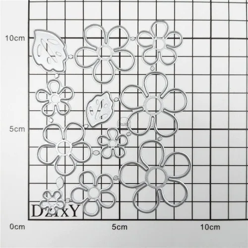 Miniatura 3 de DzIxY Muchos marcos de flores, follaje de metal, troqueles de corte para tarjetas, kit de fabricación de tarjetas, troquelados, troquelados, álbumes