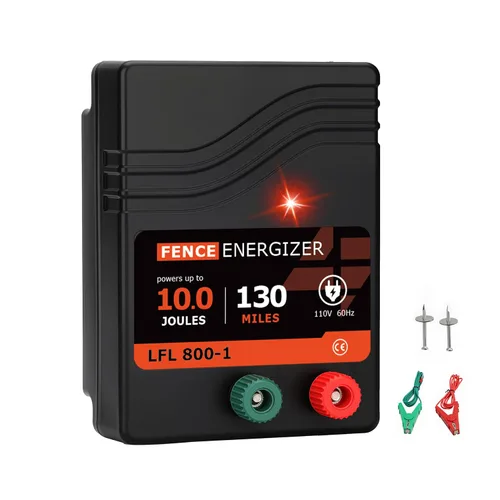 Miniatura 11 de Electric Fence Charger, 2 Mile 8 Acres Electric Fence Energizer, 0.1 Joule Ac Powered Output Voltage 5100v, for Preventing Wild Animals Intruding