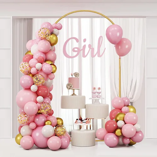 Miniatura 5 de Soporte de Fondo de Arco de Metal de 7.2 Pies Dorado para Boda con Globos, Marco de Arco Cuadrado para Decoración de Fiesta de Cumpleaños, Despedida