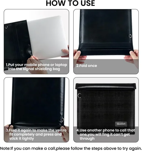 Miniatura 8 de Bolsas Faraday grandes para tablet, bolsa Faraday, evita piratería, seguimiento y NFC/WiFi/Bluetooth para teléfonos, llaveros