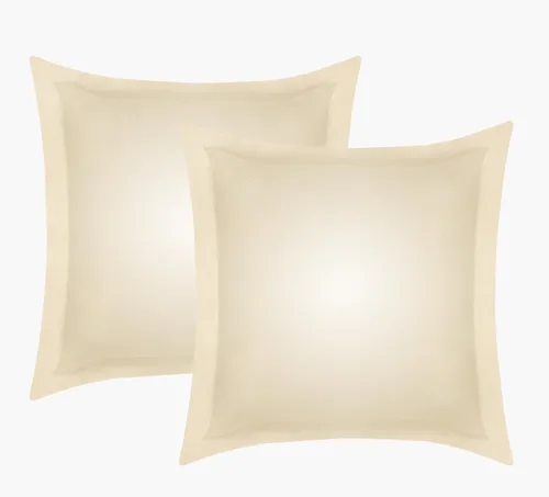 Miniatura 10 de Juego de 2 fundas europeas 100 % de eucalipto lyocell Tencel (26 x 26), enfriamiento natural, fibra Tencel Lyocell certificada, súper suave, sedosa