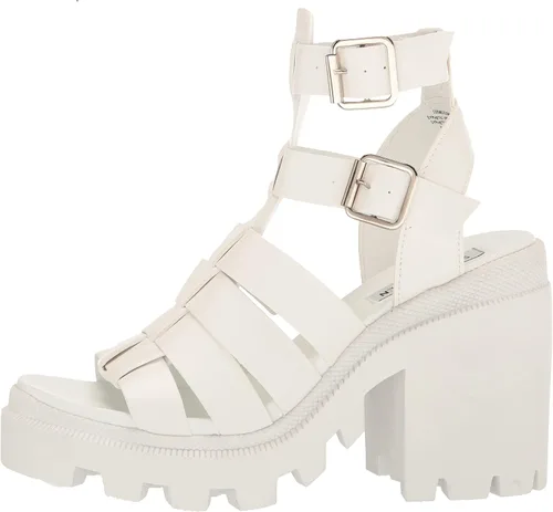 Miniatura 8 de Steve Madden Womens Cosmic Faux Leather Ankle Strap Gladiator Sandals