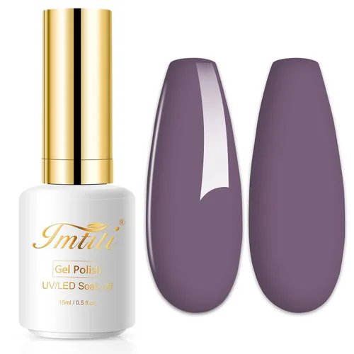 Miniatura 28 de Esmalte de uñas de gel con purpurina, 0.5 fl oz, color rosa brillante, de remojo, con LED, UV, kit de esmalte de uñas de gel para manicura en salón