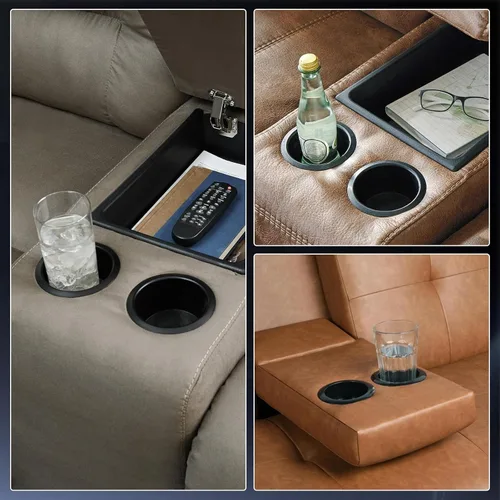 Miniatura 5 de OUNONA Soporte para tazas para Rv, barco, coche, sofá, carrito de golf, asas reclinables, inserto de soporte de tazas, plástico universal para mesa