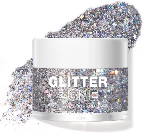 Miniatura 12 de BestLand Gel de Purpurina Holográfica para el Cuerpo - De Grado Cosmético, Maquillaje de Purpurina Cambiante de Color para Halloween para Cara