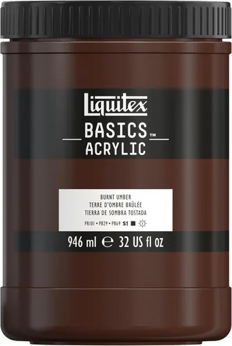 Miniatura 7 de Liquitex BASICS Pintura Acrílica, Botella de 400ml (13.5 oz), Blanco Titanio Titanio Blanco