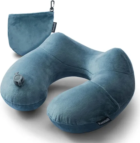 Miniatura 19 de Keemall Almohada de Cuello de Coche Inflable, Almohada de Reposacabezas de Coche Inflable Suave para Asiento de Conducción con Correa Ajustable