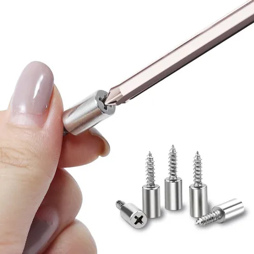 Miniatura 6 de 20 tornillos autorroscantes, soporte laminado para gabinete, pasadores de estante con funda antideslizante, soporte de estante de acero clavija