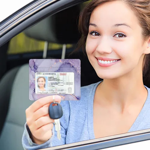 Miniatura 96 de Fintie Billetera delgada y minimalista para bolsillo frontal, con bloqueo RFID, tarjetero y ventana de identificación, para hombre o mujer