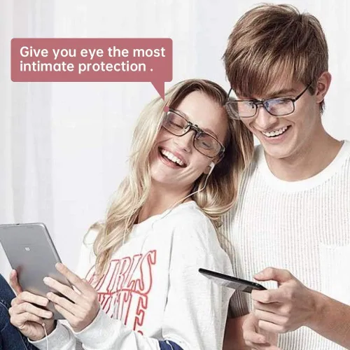 Miniatura 3 de Gafas de lectura con clip y abatibles, lupas con bloqueo de luz azul, lupa, lentes para lectores unisex (transparente, 1.0)