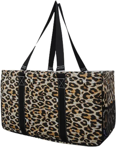 Miniatura 380 de NGIL Bolsa de comestibles reutilizable extra grande plegable de gran tamaño para comestibles, almacenamiento, picnic, playa, Bronco-negro occidental