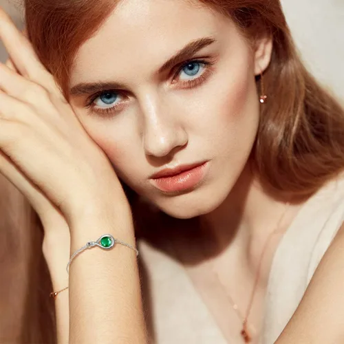 Miniatura 3 de FANCIME Pulsera de Amor de Plata de Ley 925 Pulseras de Piedra Natal Infinita para Mujeres, Joyería Fina, Regalos de Cumpleaños y Navidad para Ella