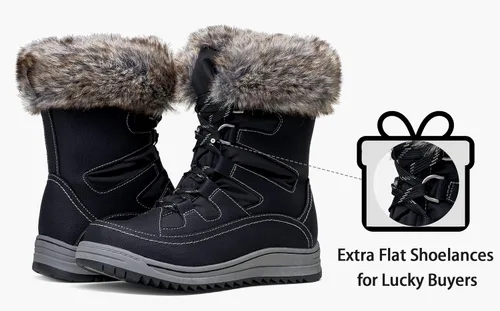 Miniatura 5 de VEPOSE - Botas de invierno para mujer impermeables