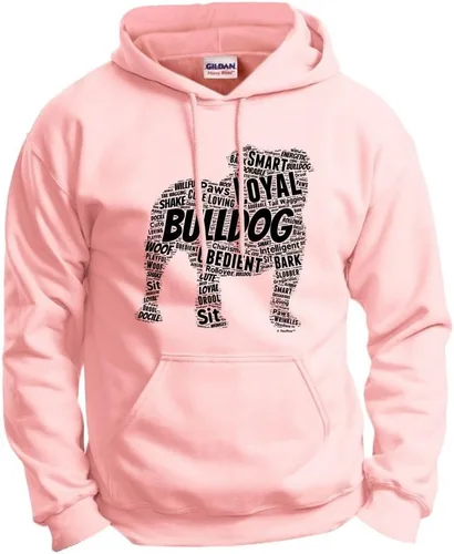 Miniatura 11 de ThisWear Sudadera con capucha con capucha de Bulldog Inglés Word Art Dog Puppy Owner Gift Hoodie