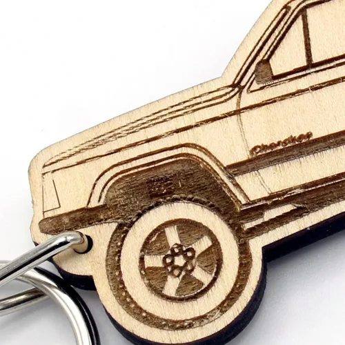 Miniatura 4 de Jeep® Llavero de madera Cherokee XJ - Fabricado en los Estados Unidos
