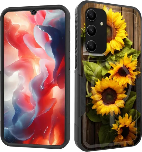 Miniatura 21 de Funda magnética para Galaxy A16 5G, [compatible con MagSafe] [protección contra caídas de grado militar] Funda resistente a prueba de golpes