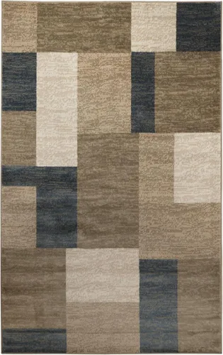 Miniatura 32 de Superior alfombra de área de la colección diseñador Clifton, 8 mm de altura de apilado, con respaldo de yute, diseño geométrico contemporáneo, Beige