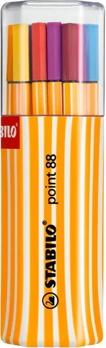 Miniatura 10 de STABILO Point 88 - Rotulador de punta fina, negro, paquete de 10