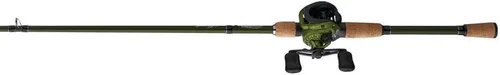 Miniatura 3 de Pflueger Combo de carrete de cebo y caña de pescar Monarch de perfil bajo