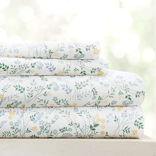 Miniatura 37 de Linen Market Sábanas para cama de tamaño King (azul claro) – Duerme mejor que nunca con estas sábanas King suaves y refrescantes – Bolsillo profundo